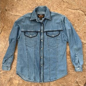 HD Denim Snap-Front Shirt